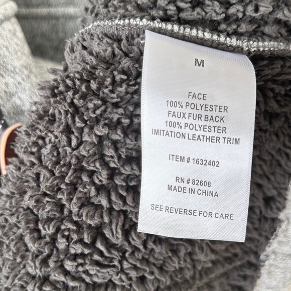 Rugged Elements Gray Mountain Fleece Hoodie Jacket - Picture 14 of 16